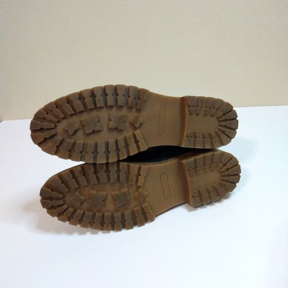 Wonderly Hannah Black Faux Leather Side Zip Ankle Boots Size 8 - Picture 5 of 7